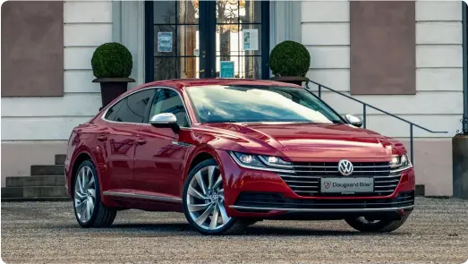  ??  ?? ▲
Denne Arteon 2,0 TDI DSG fra 2017 er til salg hos Daugaard Biler i Søborg. Den koster 399.900 kr. og har kørt 61.000 km.