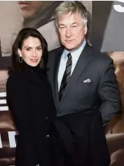  ?? — TNS ?? Baldwin with wife Hilaria.