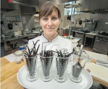  ?? ARLEN REDEKOP/PNG ?? Christine Beard of the Pacific Institute of Culinary Arts says the global shortage of vanilla beans presents a learning experience for students. ‘As a culinary school, shortages of products … will come and go,’ she says.