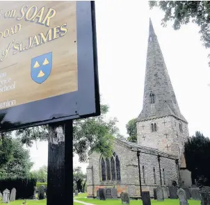  ??  ?? Parish church of St.James, Normanton on Soar.