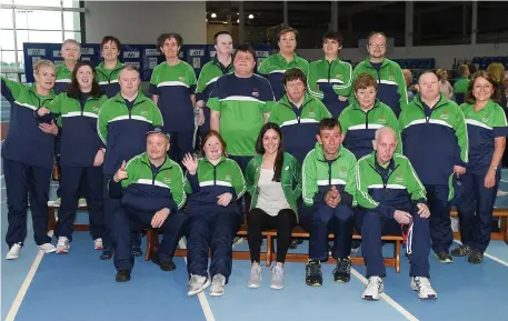  ??  ?? Athletes from Sligo who were part of the Connaught delegation at the Special Olympics Ireland Games.