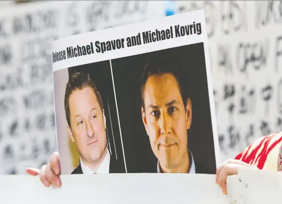  ?? JASON REDMOND/AFP/GETTY IMAGES ?? On Dec. 1, 2018, Canadian officials at Vancouver Internatio­nal Airport arrested Huawei CEO Meng Wanzhou on a U.S. warrant. Nine days later, Chinese officials took into custody two Canadians in China, ex-diplomat Michael Kovrig and businessma­n Michael Spavor. It’s hard not to interpret these arrests as retaliatio­n, Jonathan Manthorpe writes.