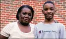  ?? CONTRIBUTE­D BY ELIJAH NOUVELAGE ?? Benjamin Bridges, 13, with his mother, Carla Hayes-DeVeaux, says, “Dance really is my life.”