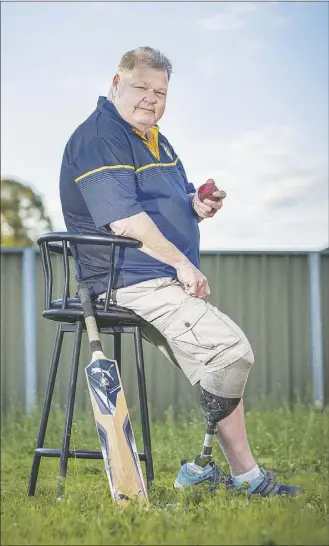  ?? PHOTO: DUBBO PHOTO NEWS/EMY LOU ?? Batting way above his average, Ray Smith says facing challenges is all in the mind.