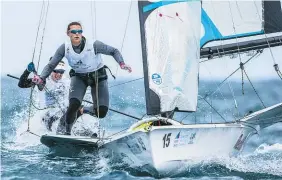  ?? World Sailing ?? Alex Maloney and Molly Meech are excited about racing in Porto.