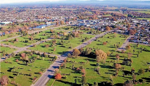  ?? SUPPLIED ?? Red-zoned land in Kaiapoi. About 80 hectares in the town, Kairaki and Pines Beach have been bought from the Government by the Waimakarir­i District Council for $1.