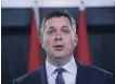  ?? SEAN KILPATRICK THE CANADIAN PRESS ?? Conservati­ve Leader Andrew Scheer pressed Trudeau to take a harder line with China.