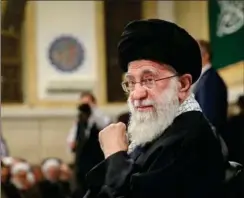  ?? FOTO: RITZAU SCANPIX ?? Irans leder, ayatollah Ali Khamenei, har truet med et stort angreb mod Israel.