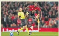  ??  ?? OFF TARGET Pogba miskicks on a poor night for United