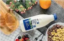  ??  ?? Milk New Zealand’s Theland-branded fresh milk is now available in China.