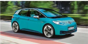  ?? FOTO: VW ?? Das E-Auto im Golf-Format: Volkswagen will mit seinem Modell ID.3 in diesem September sein erstes dezidierte­s Elektroaut­o an den Start bringen.