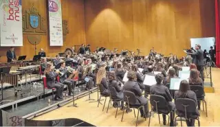  ?? ?? Imagen de la agrupación durante un concierto en el Auditorio de Galicia, en Santiago.