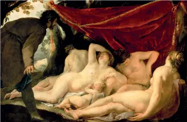  ??  ?? Jacques Blanchard. « Vénus et les Grâces surprises par un mortel ».
Vers 1631-33. Musée du Louvre.