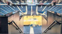  ?? COURANT FILE PHOTO ?? When downtown Hartford’s XL Center reopens, it will need to solve the challenge of how to seat spectators in an age of social distancing spurred by the pandemic.