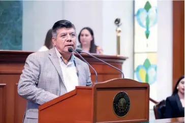  ?? FOTO: EL DEBATE ?? José Manuel Luque llamó “chácharas” a los diputados del PAS y PRI.