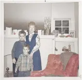  ?? PROVIDED PHOTOS ?? Neil Steinberg, left, with his younger brother Sam, and their grandmothe­r, Sarah Bramson, on Oct. 25, 1968, in her living room in Cleveland Heights, Ohio.