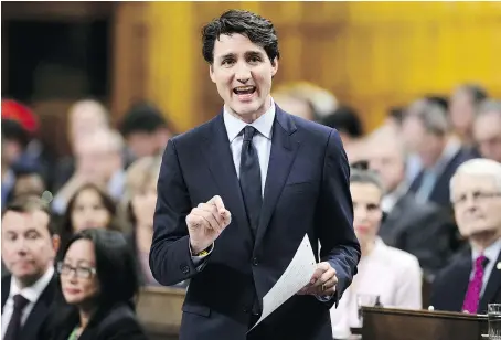  ??  ?? Prime Minister Justin Trudeau in the House on Tuesday. Trudeau didn’t respond when opposition MPs suggested he must believe the Indian government helped sabotage his trip. — THE CANADIAN PRESS