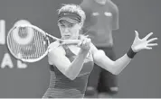 ?? PAUL CHIASSON/THE CANADIAN PRESS ?? Eugenie Bouchard will lead Canada’s women’s tennis team in a Fed Cup tie against Ukraine next week.