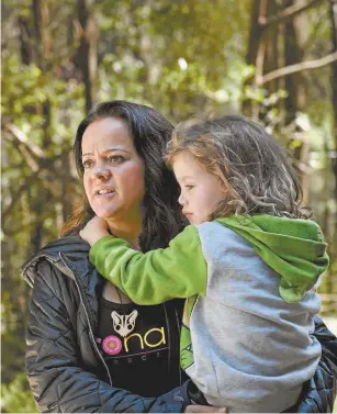  ??  ?? NAIDOC chairperso­n Stacie Piper at the Toolangi protest site.