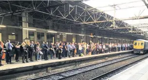  ??  ?? ●●Thousands of commuters have been hit by cancellati­ons and delays over the last two months