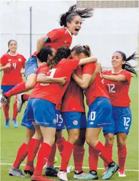  ?? PRENSA EQUIPO OLÍMPICO CRC ?? La Selección Nacional Femenina tiene a ocho legionaria­s, pero también a muchachas sumamente jóvenes.