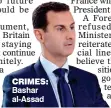  ??  ?? CRIMES: Bashar al-Assad