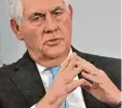  ?? Foto: M. Ngan, afp ?? Schlägt moderatere Töne an: US Außen minister Rex Tillerson.