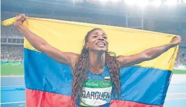  ?? Foto Archivo/la Opinión ?? Caterine Ibargüen, oro en Londres 2012 y plata en Rio 2016, es la abanderada del país en sus últimas justas. /