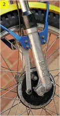  ??  ?? 2 2: Mudguard stays are fabricated steel tube and plate.