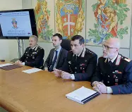  ??  ?? Le indagini I carabinier­i della compagnia di Bassano e il pm Corno (secondo da sinistra)