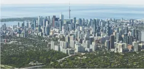  ?? ERNEST DOROSZUK / POSTMEDIA NEWS FILES ?? The buildup in condo inventory has been significan­t in Toronto's downtown, and the
market may have been vulnerable because of its high levels of investor activity.