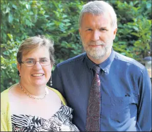  ??  ?? Rev Nigel Riley, new Minister for Shepshed’s Charnwood Road Baptist Church and his wife Margaret.