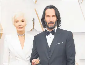  ??  ?? John Wick 3 star Keanu Reeves took his mother Patricia Taylor as his date for the Oscars.