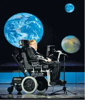  ??  ?? Stephen Hawking: not simply a phenomenon, but an English phenomenon