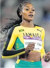  ?? AP ?? Jamaica’s Elaine Thompson-Herah crosses the line to win gold in the women’s 100m final at the 2022 Commonweal­th Games in Birmingham, England yesterday.