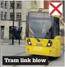  ??  ?? Tram link blow