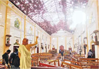  ?? REUTERS ?? Los ataques a las iglesias fueron los que más víctimas provocaron, según autoridade­s de Sri Lanka.