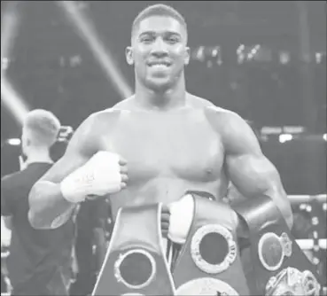  ??  ?? Anthony Joshua