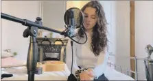  ??  ?? Bethan Sexton took social media by storm with her rendition of Bruce Springstee­n’s I’m on Fire.