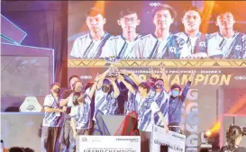  ?? ?? RSG PH came off victorious in a best-of-seven (BO7) series against Smart Omega, but the two teams will represent the country in the Mobile Legends: Bang Bang Southeast Asia Cup (MSC) 2022 in June.