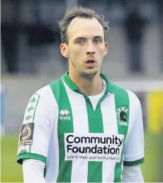  ?? BILL BROADLEY ?? ■ Blyth Spartans’ goalscorer Sean Reid