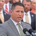  ?? ANDREW HARNIK/AP FILE ?? The censure of Rep. Tony Gonzales, R-Texas, allows the state party to come off the sidelines if Gonzales runs again in 2024 and to spend money to remind primary voters about the rebuke.