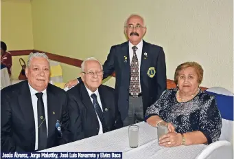  ??  ?? Jesús Álvarez, Jorge Malottky, José Luis Navarrete y Elvira Baca