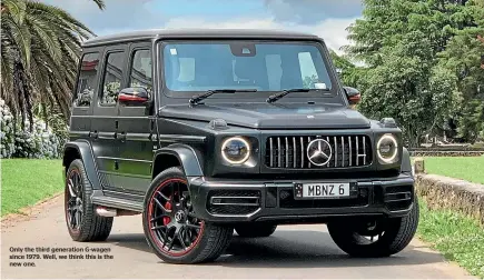  ??  ?? Only the third generation G-wagen since 1979. Well, we think this is the new one.
