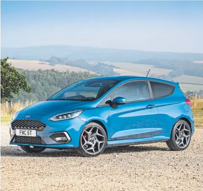  ??  ?? The new Ford Fiesta ST gets more power and a range of driving modes.