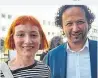  ?? ?? Pia Tomedi (KPÖ) und Mesut Onay (ALI) überrascht­en