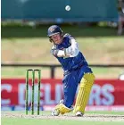  ?? PHOTOSPORT ?? Jake Gibson plundered a brilliant 96 in the Otago Volts’ win over the Canterbury Kings at Hagley Oval in Christchur­ch yesterday.