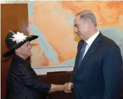  ?? צילום: עמוס בן גרשום/לע"מ ?? ראש הממשלה נתניהו עם אסתר פולארד