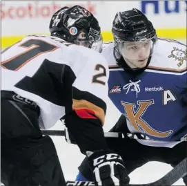  ?? Ted Rhodes/calgary Herald ?? Flames prospect Max Reinhart of the Kootenay Ice works out with his younger brothers every summer, looking as if they might start a new brother act in the NHL.