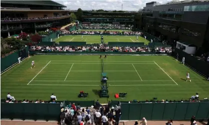  ?? Photograph: Paul Childs/ Reuters ?? Competitor­s at Wimbledon can spend £90 a day across six food outlets, with coaches being given about half that.